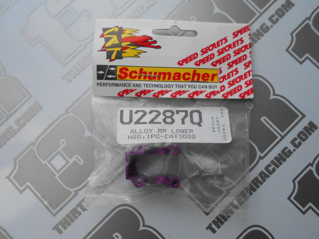 Schumacher CAT 3000 Alloy Rear Lower Transmission Housing, U2287Q