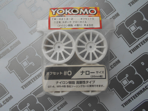 Yokomo 12 Spoke 26mm Touring Car Wheels (4pcs), TW-0213-2, Rally, 12mm Hex fit