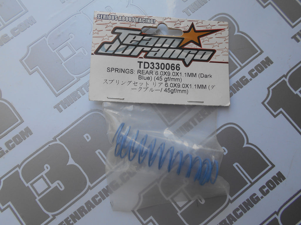 Team Durango DEX410 Rear Springs 6.0x9.0x1.1mm - Dark Blue, TD330066, Small Bore