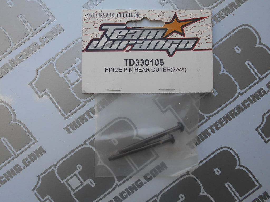 Team Durango DNX408/DEX408 Rear Outer Hinge Pin (2pcs), TD330105, V2, DNX408T, DEX408T