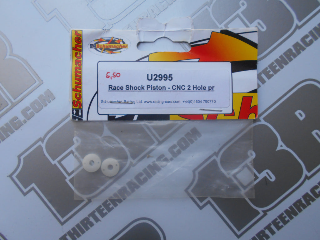 Schumacher Race Shock Piston - CNC 2 Hole (Pr), U2995, Mi2, Mi3, Mi4, Mi5