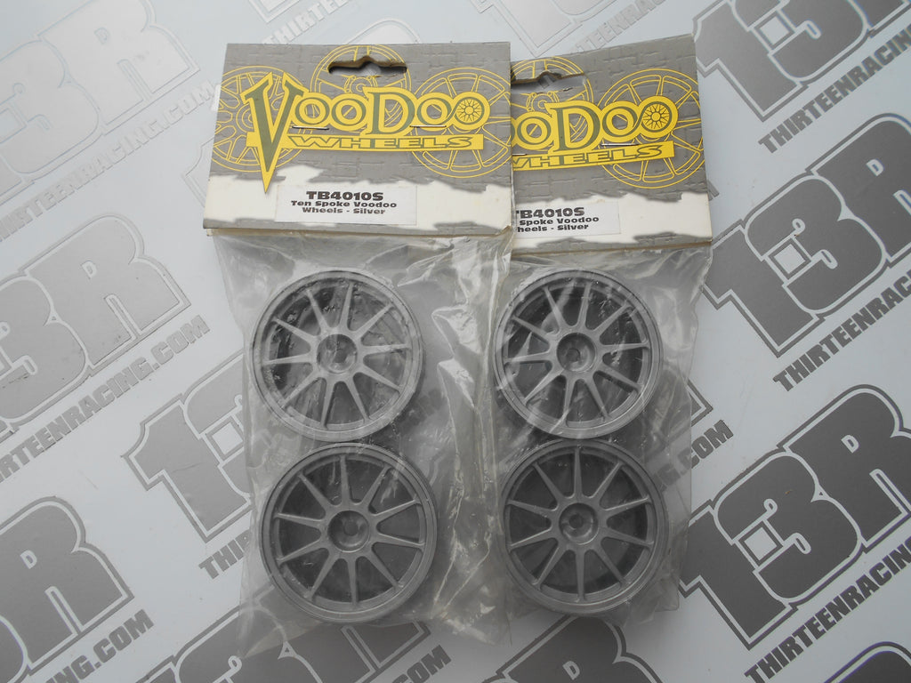 Voodoo 10 Spoke 26mm Wheels - Silver (4pcs), TB4010S, Touring/Rally, 12mm Hex Fit