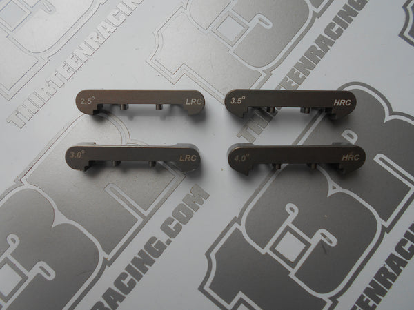 TLR 22 Mixed Lot Of Aluminium Rear Toe Plates - LRC & HRC (4pcs) - Used, 2.0, 22T, 22-SCT