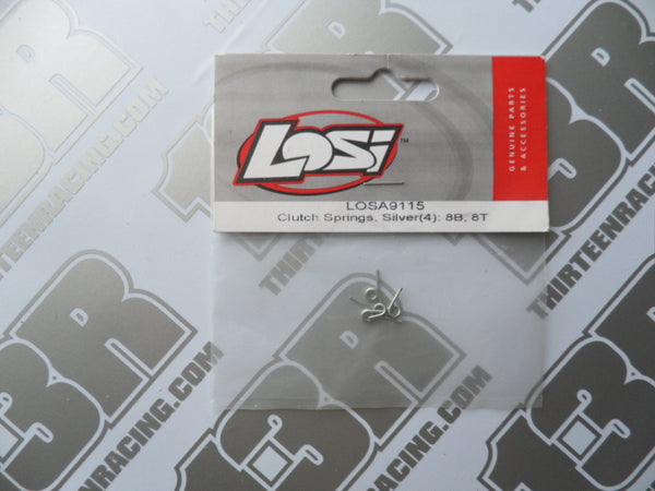 Team Losi 8B/8T Clutch Springs - Silver (4pcs), LOSA9115