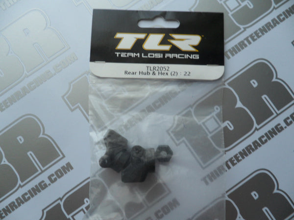 TLR 22/T/SCT Rear Hub Carriers & Hexes, TLR2052