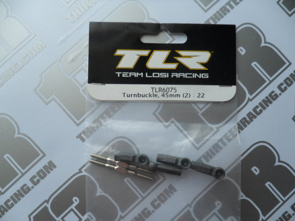 TLR 22 45mm Turnbuckles & Cups (2pcs), TLR6075