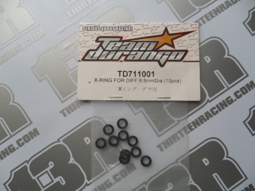 Team Durango X-Ring For Gear Diff, 8.8mm Dia (10pcs), TD711001, DEX410, DESC410