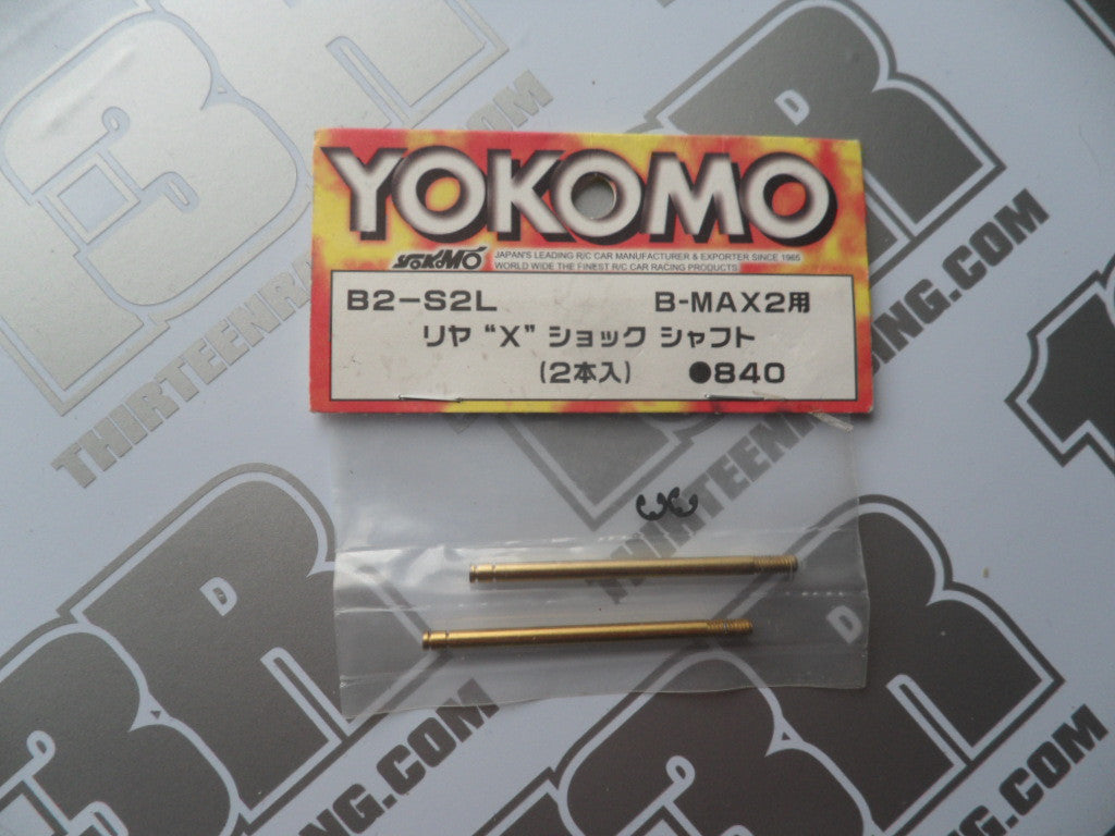 Yokomo Rear X-Shock Ver 2 Titanium Nitride Shafts (2pcs), B2-S2L, B-Max 2, B-Max 4