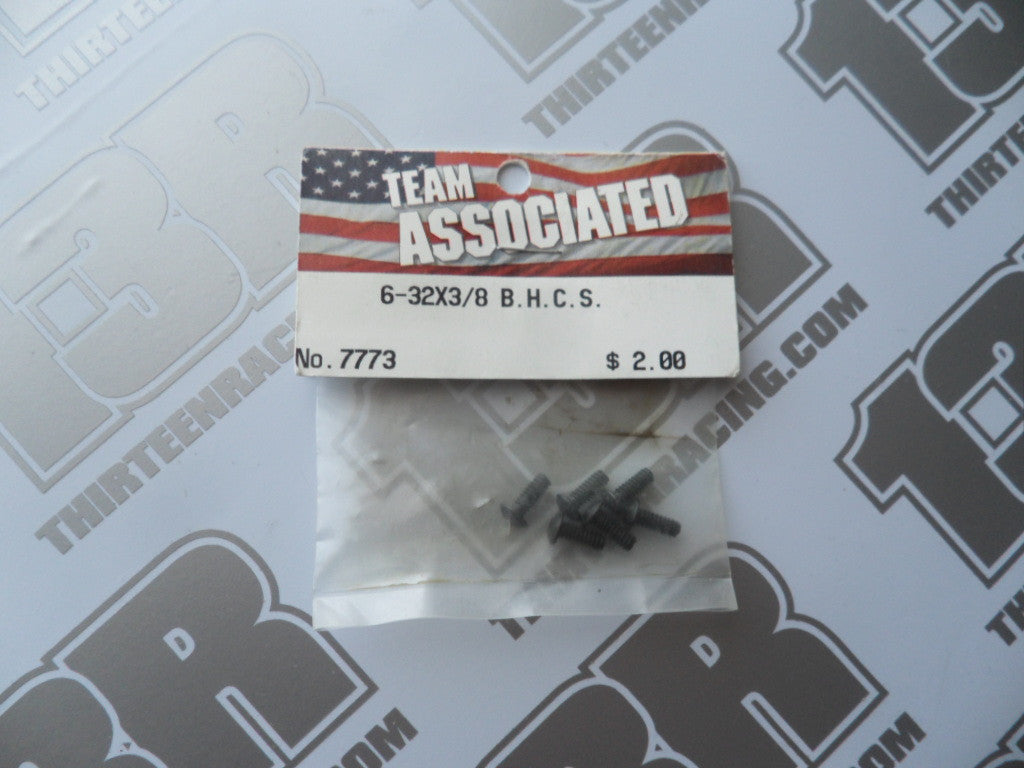 Team Associated 6-32 x 3/8" Button Head Socket Screws - Steel (6pcs), # 7773