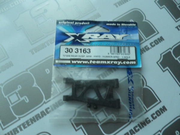 Team Xray T2/T3/T4 Rear Suspension Arm - Hard - Rubber Spec 1 Hole, 303163