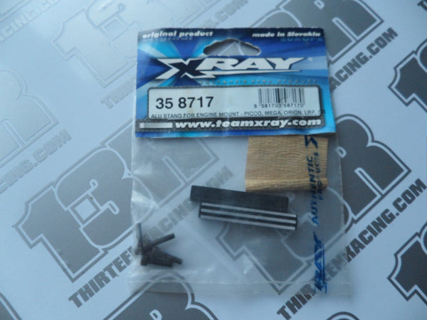 Team Xray XB8/XT8 Alu Stand For Engine Mount (2pcs), 358717, For Picco/Mega/Orion/LRP/O.S