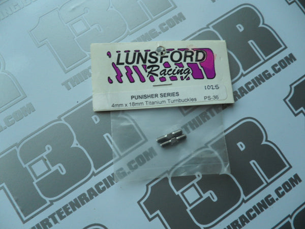 Lunsford Punisher 4mm x 18mm Titanium Turnbuckles (2pcs), 1025