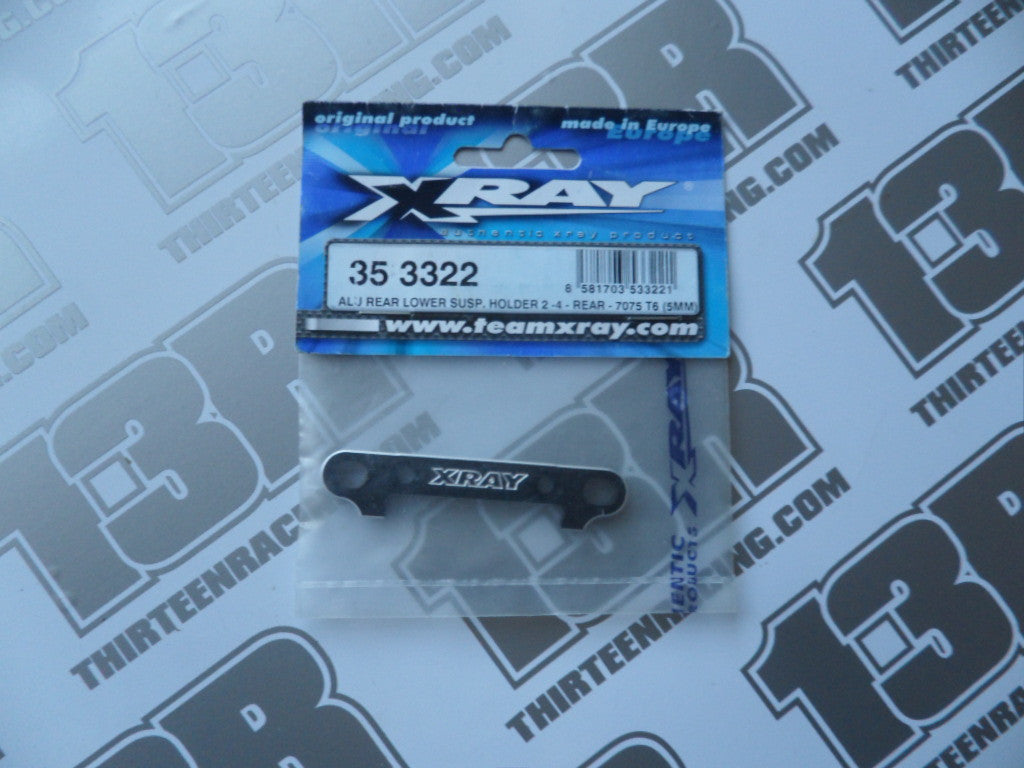 Team Xray XB8 Alu Rear Lower Susp. Holder 2-4 Rear - 7075 T6 (5mm), 353322, XT8