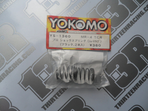 Yokomo MR-4 TC Pro Shock Black Spring - Firm (2pcs), YS-1360