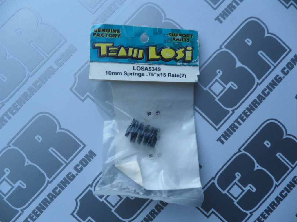 Team Losi JRX-S 10mm Shock Springs .75" x 15 Rate (2pcs), LOSA5349
