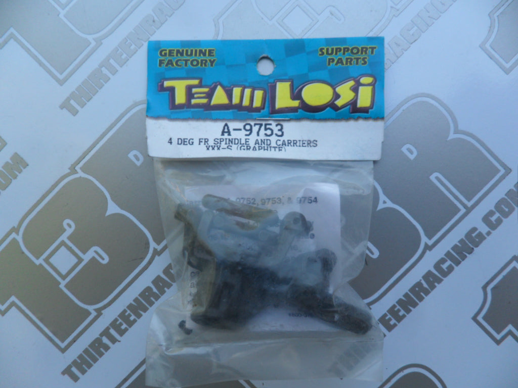 Team losi XXX-S Graphite 4 Degree Front Spindles & Carriers, A-9753
