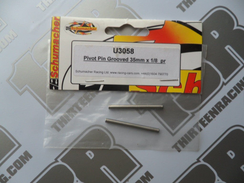 Schumacher Pivot Pins - Grooved 35mm x 1/8" (Pr) - Rascal/Riot, U3058
